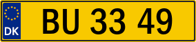 Trailer License Plate